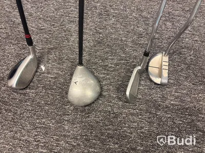 Parti med golfklubbor, blandade modeller