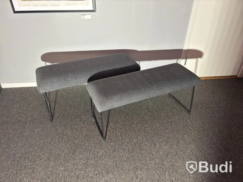 2 IKEA TOSSBERG benches, grey