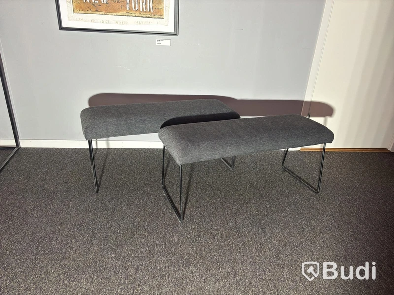 2 IKEA TOSSBERG benches, grey