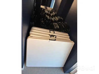 5 st. Fällbord inkl. parti med fällstolar