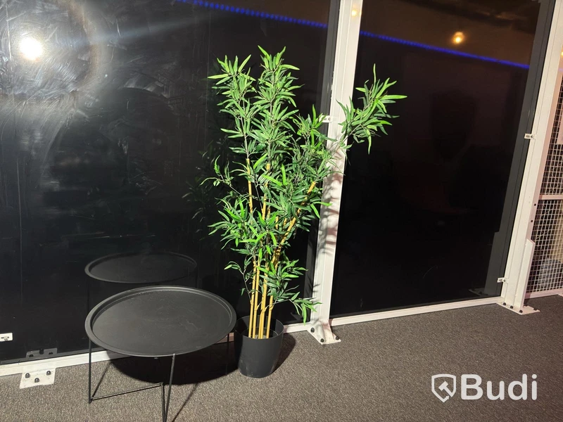 Coffee table incl. artificial plant