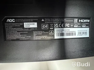 AOC 34-inch monitor