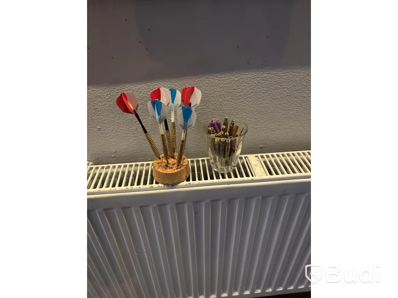4 st. Darttavlor inkl. lampor och panel