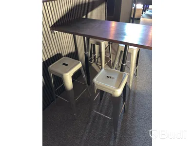 Table including 4 stools