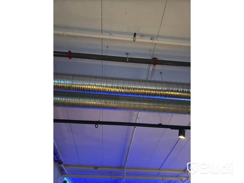 Track-mounted spotlights and lamps