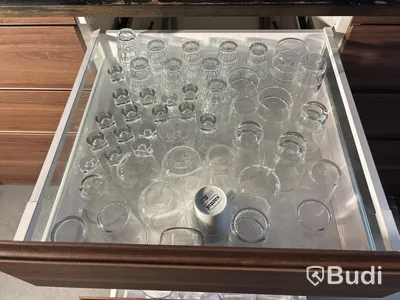 Lot of glasses and pitchers