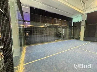 Padel court, panorama model in aluminum incl. net - suitable for both outdoor and indoor use