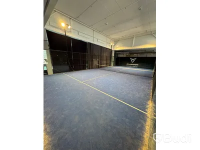 Padel court, panorama model in aluminum incl. net - suitable for both outdoor and indoor use
