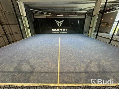 Padel court, panorama model in aluminum incl. net - suitable for both outdoor and indoor use
