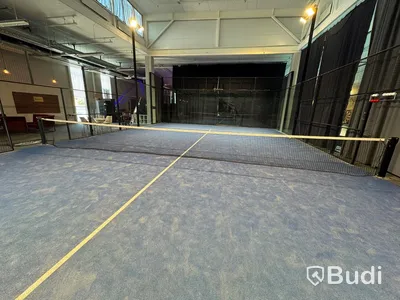 Padel court, panorama model in aluminum incl. net - suitable for both outdoor and indoor use