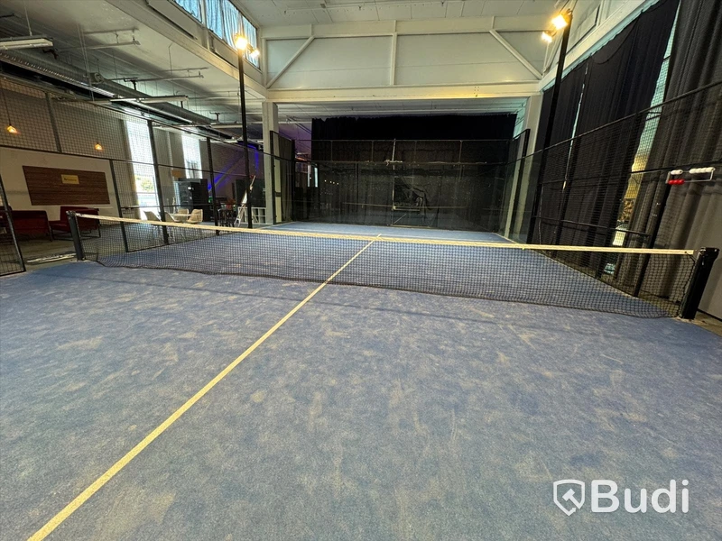 Padel court, panorama model in aluminum incl. net - suitable for both outdoor and indoor use