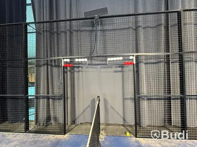 Padel court, panorama model in aluminum incl. net - suitable for both outdoor and indoor use