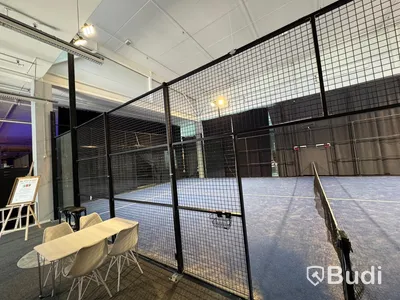 Padel court, panorama model in aluminum incl. net - suitable for both outdoor and indoor use