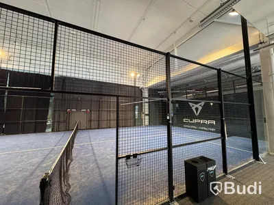 Padel court, panorama model in aluminum incl. net - suitable for both outdoor and indoor use