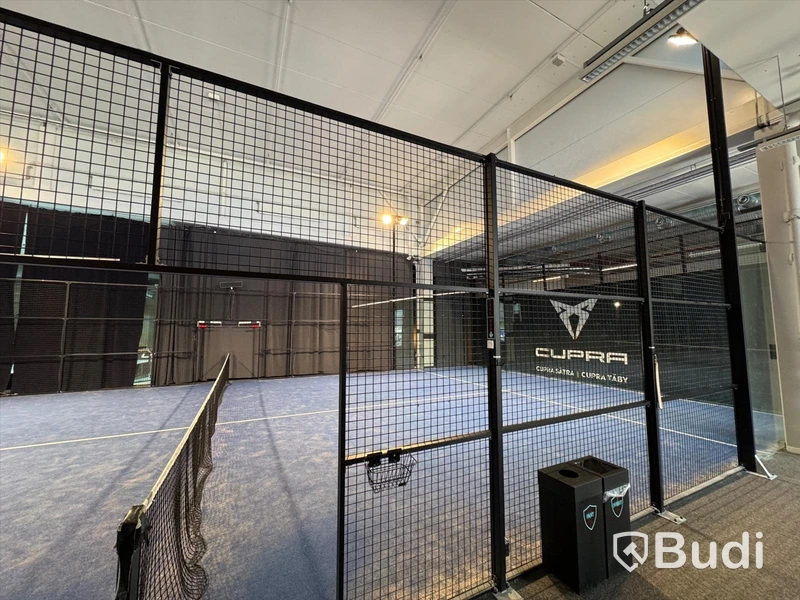 Padel court, panorama model in aluminum incl. net - suitable for both outdoor and indoor use