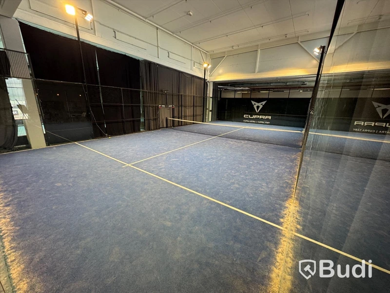 Padel court, panorama model in aluminum incl. net - suitable for both outdoor and indoor use