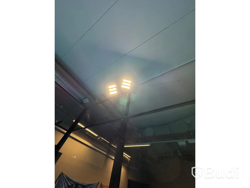 Aluminum padel court without a net, suitable for indoor and outdoor use