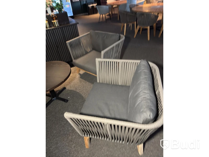 Loungegrupp med soffa, 2 st. fåtöljer inkl. soffbord
