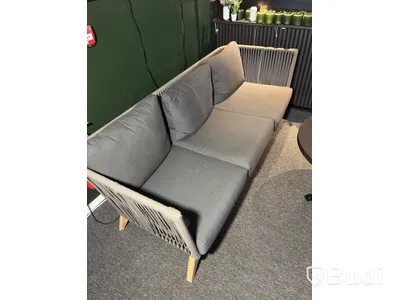 Loungegrupp med soffa, 2 st. fåtöljer inkl. soffbord