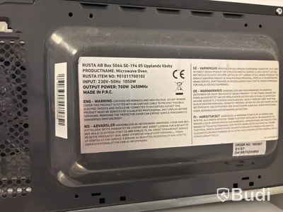 2 microwave ovens, Electrolux and Rusta