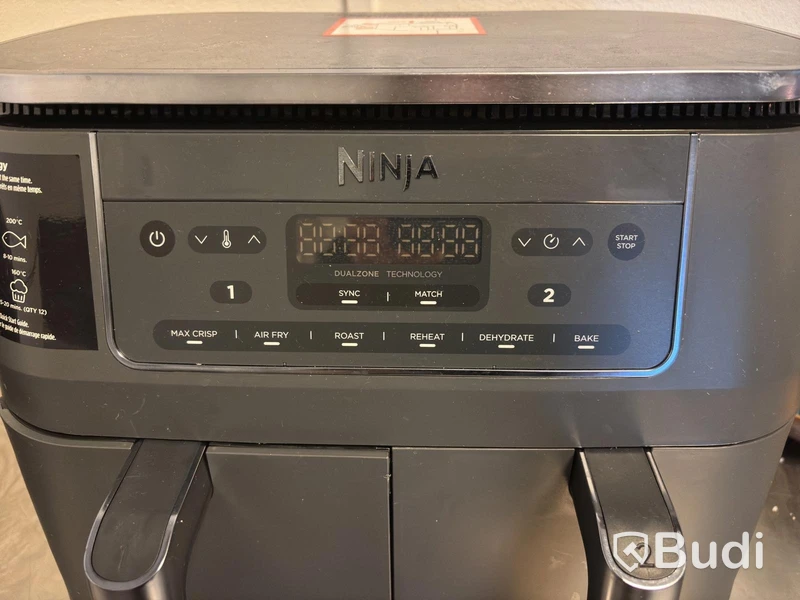 Varmluftsfritös Airfryer Ninja DZ201EU, dual zone