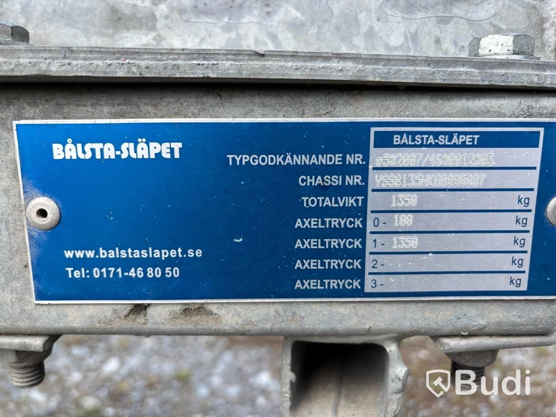 Entreprenadsläp Bålsta-släpet Mini-1350B -2016