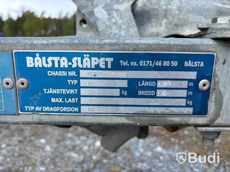Entreprenadsläp Bålsta-släpet Mini-1350B -2016