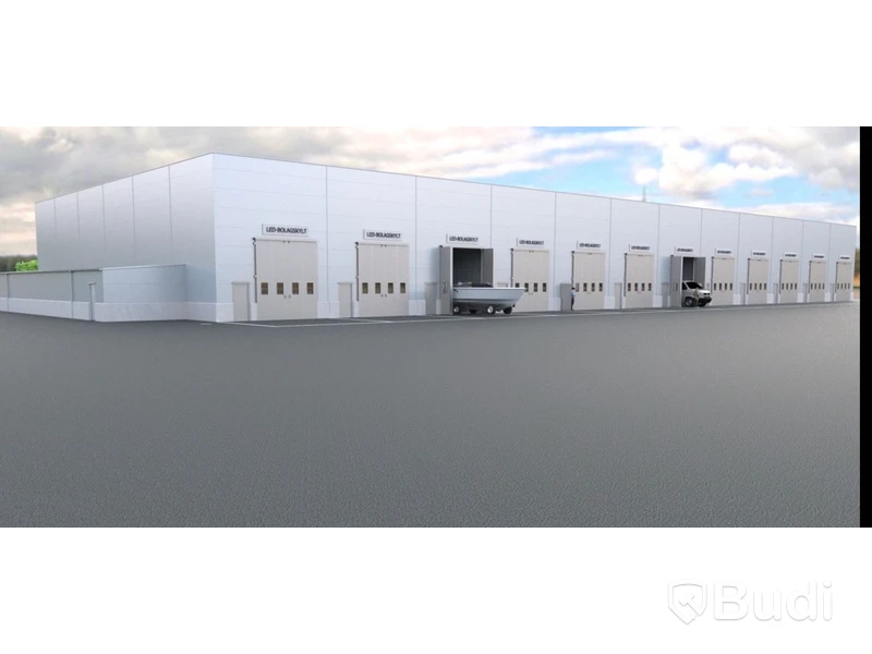 Stålstomme för hallbyggnad med 26 enheter, projekterad SCALA, 24x78 m, ca 1872m²