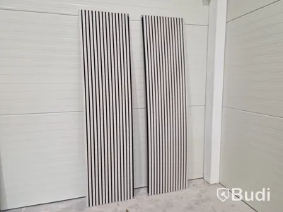 Akustikpaneler, vit ek, 14 stycken, 20 m²