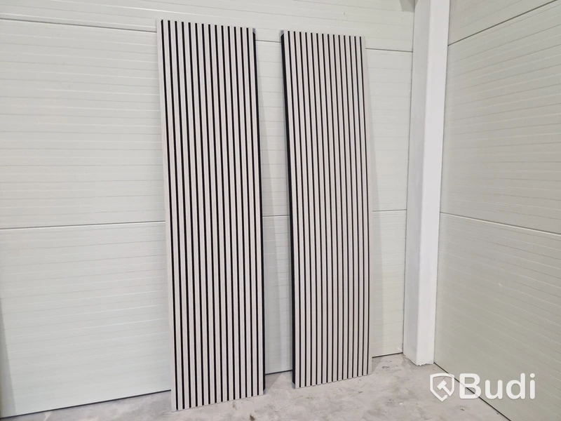 Akustikpaneler, vit ek, 28 stycken, 40 m²