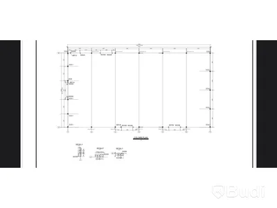 Stålhall, ca 745 m², 37,8x19,7 m