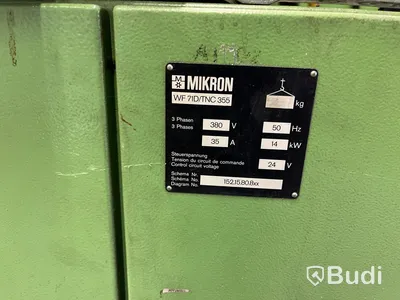 1 st. Mikron WF 71D – CNC-fräsmaskin med TNC 355