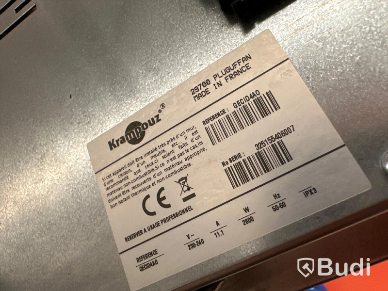 Klämgrill från professionell Kampouz 29700 Pluguffan 2700W