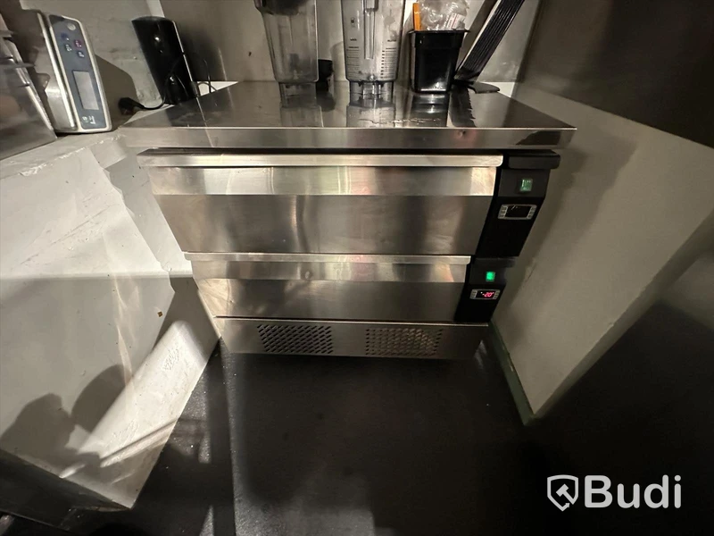 Frysbänk med 2 utdragslådor,Tefcold B91, D70, H86