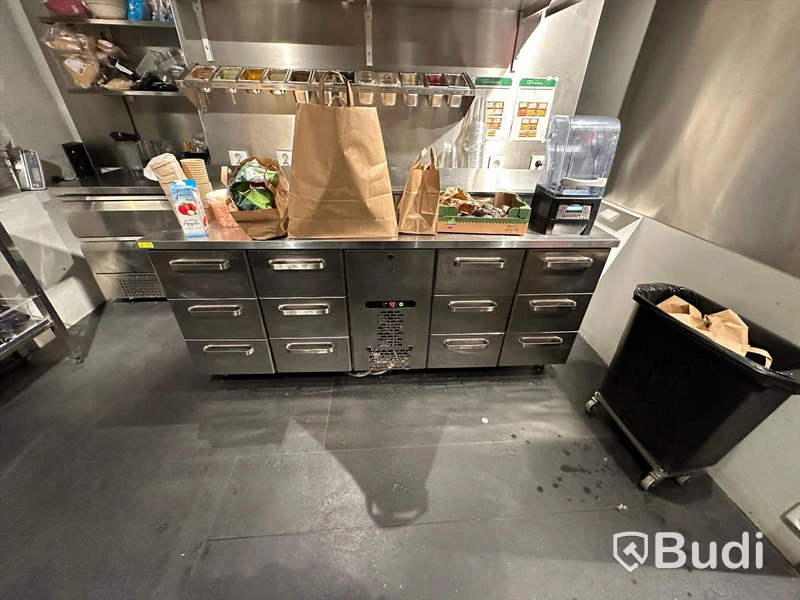 Kylbänk med 12st lådor, R290 Mått: B200, D65, H86