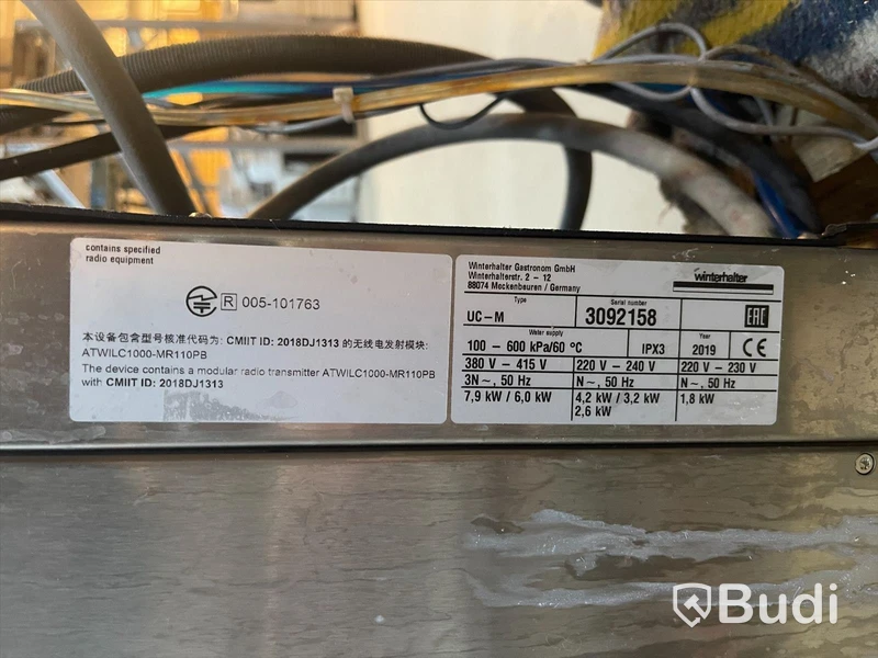 Backdiskmaskin Winterhalter UC series UC-M 3092158 År 2019