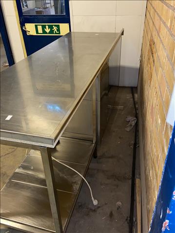 Kylbänk med 6st lådor samt överliggande arbetsbänk - Haglund
