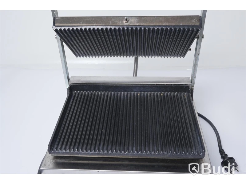 Klämgrill - Krampouz GECID4AO Ribbed top/ Ribbed bottom Panini Grill 14"