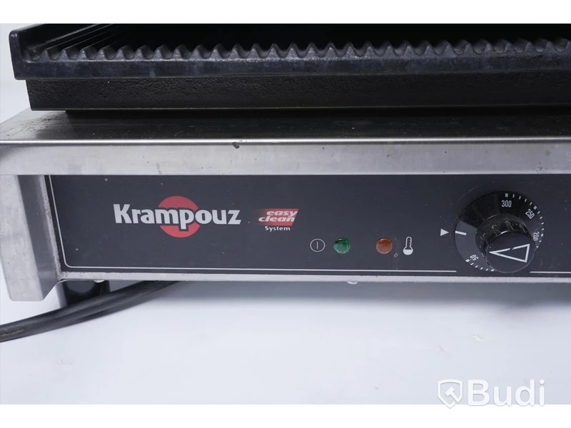 Klämgrill - Krampouz GECID4AO Ribbed top/ Ribbed bottom Panini Grill 14"