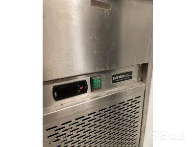 Rostfri kylbänk med lådor