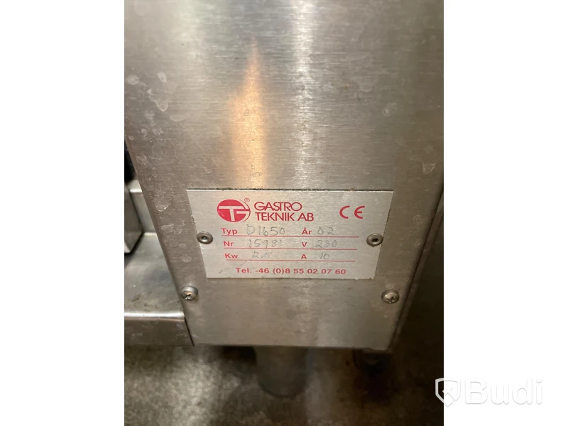 Värmeskåp med beskickning GASTRO TEKNIK AB D1650