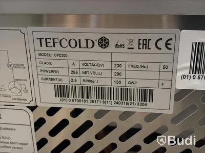 Display Refrigerator Tefcold, UPD200
