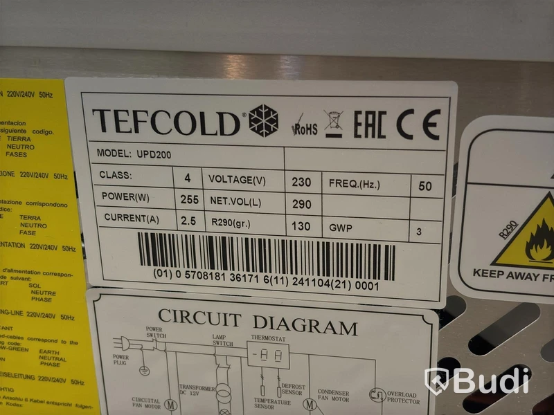 Display Refrigerator Tefcold, UPD200