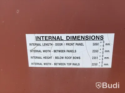 Sicom 20 ft Open Top container, manufactured 2004
