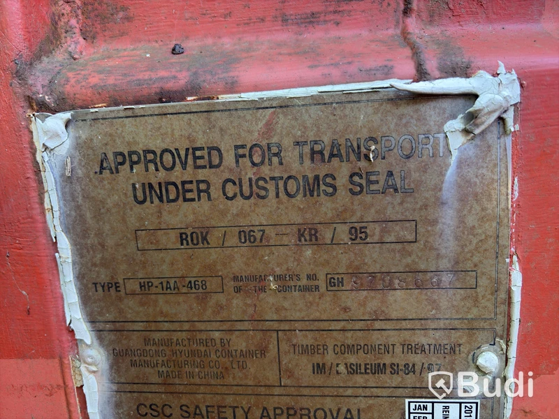 Container Guangdong 40 fot, tillverkad 1997