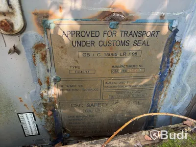 CIMC 40-foot High Cube container, manufactured in 1999