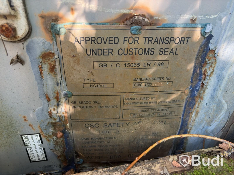 CIMC 40-foot High Cube container, manufactured in 1999