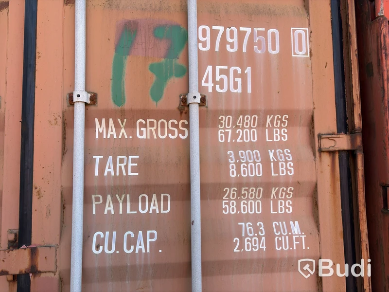 TIMCO 40 ft High Cube container, manufactured in 2000