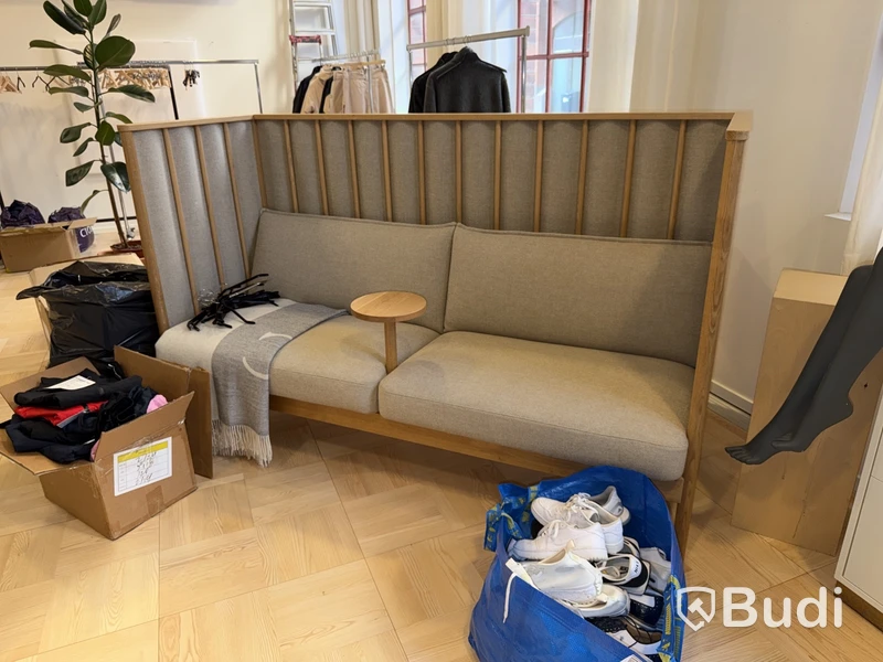 Soffa 3-sits med hög rygg, Karl Andersson & Söner, Ondule, L2080, L810, D1270 SH420 (Nypris 80 580 kr)