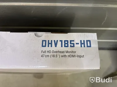 Takmonitor för bilar Ampire, OHV185-HD inkl. takmonteringsplatta och 3 st. trådlösa hörlurar